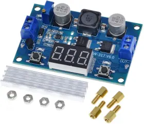 3-01-1426  Ltc1871 Dc-dc Step Up Booster Converter 3-35vdc To 3.5-35vdc With Led Voltmeter