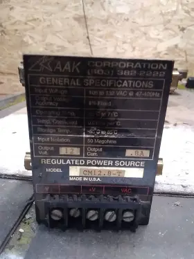 Cm12.8-t Aak Corporation Regulated Power Source #2