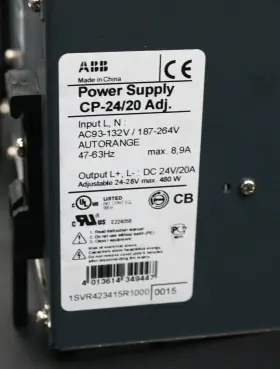 1svr423415r1000 Abb One 1 Cp24/20 Adj Switching Power Supply 24vdc 20a #2