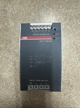 1102239601 Abb 24/5.0 Cp-t Switch Mode Power Supply In 400-500vac Out 24vdc 5a