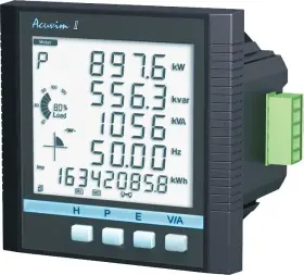 Iir-d-333-p1 Accuenergy Acuvim Revenue Grade Power/energy Meter Lcd 333 Mv