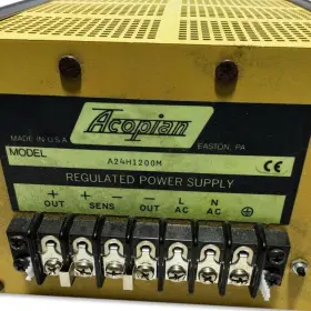 A24h1200m Acopian Power Supply Regulated 120v To 24vdc With Cables #3