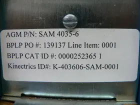 4035-6 Agm Sam Signal Alarm Module Power Supply #3