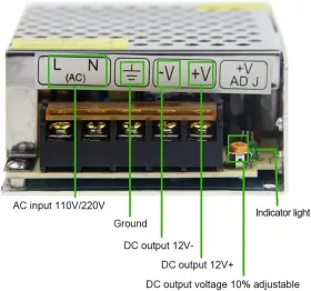 Al12v5at Alitove 12v 5a 60w Power Supply Adapter Universal Regulated Switching Transforme #3