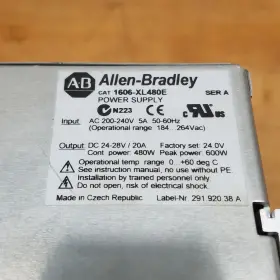 1606-xl480e Allen Bradley Series A Power Supply. 200-240vac 24vdc/20a - Used #2
