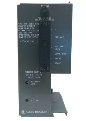 1771-pa Allen-bradley 1771-pa/a Ser-a Plc-5 Power Supply 120/220v Ac 1/0.5a For 1771 I/o