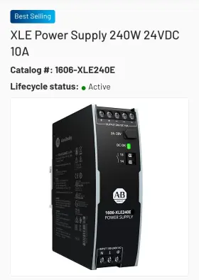 1606-xle240e Allen-bradley 558265 Ser. B Power Supply Pn New Free Shipping