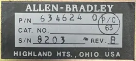 634624-01 Allen-bradley Rev. B Power Supply #2