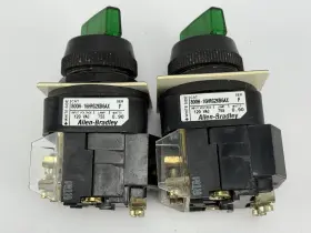 800h-16hrg2kb6ax Allen-bradley Lot Of 2 Ser. F Green Switch #2