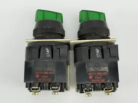 800h-16hrg2kb6ax Allen-bradley Lot Of 2 Ser. F Green Switch #3