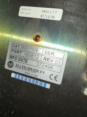 8520-ps2b Allen-bradley 9/series Power Supply Module 8520 Rev 01