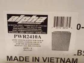 Pwr2410a Alpha Communications 24vdc Power Supply For Alpharefuge 2100 Series