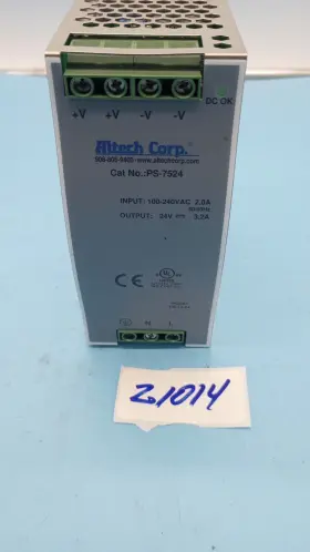 Ps-7524 Altech Corp. Power Supply Input 100-240vac 2.0a Output 24v 3.2