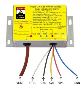 Ahv12v500v10maw Analog Technologies High Voltage Dc-dc Power Supply 12v Input 500v 10ma Output Usa Ships Fast
