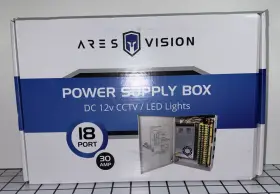 Arpow1830 Ares Vision 18 Channel/port 30 Amps 12v Dc 110v Power Supply Metal Box Individually Fuse