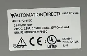 P2-01dc Automationdirect Productivity Power Supply In 24-48vdc Out 24vdc #3