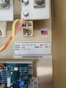 A3p-48-60 Avatar A3p-60-60 Instruments Power Process Controller 480 V 60 Amp 4-20 Ma #3