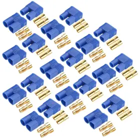 Ayecehi 729257023043 10 Pairs Ec3 Battery Connector Plugs Male Female 3.5mm Banana Plug Connec
