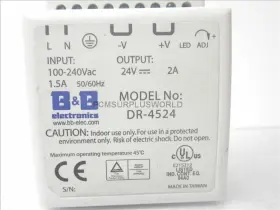 Dr-4524 B&b Electronics Dr4524 Power Supply Input 100-240vac 2a Used And Tested #2