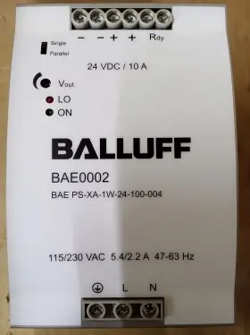 Ps-xa-1w-24-100-004 Balluff Bae0002 24 Vdc 10 Amp Power Supply Bae #2