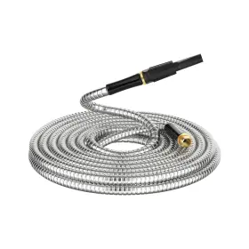 Bluegarden 768365360374 Non-expandable Metal Garden Hose 50 Feet With Sprayer Nozzle Flexi... Fast Ship