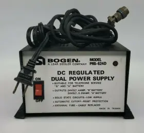 Prs-624d Bogen Dc Regulated Dual Power Supply A Lear Siegler Company
