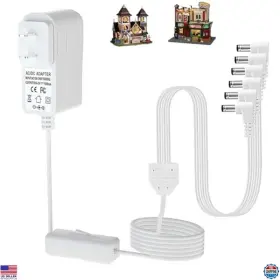 B0fkb4y69x Brand Dzdqdr Lemax 4.5v Power Adapter For Christmas And Halloween Lights - 6 Output Connectors