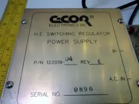 122019-04 C-cor Electronics Rev.e H.e. Switching Regulator Power Supply T15862 #2