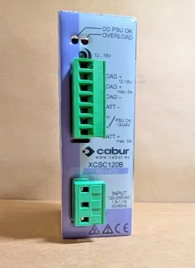 Xcsc120b Cabur Din Rail Ac Ups 12vdc Powersupply With Battery Charger 120v New