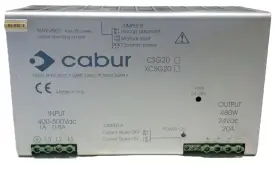 Xcsg20-csg20 Cabur Power Supply 400-500 Vac 1-0.8 A With High Efficiency Switching