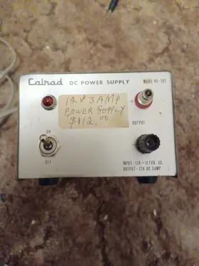 45-742 Calrad Solid State Dc Power Supply 12v 3amp 3 Amps 12 Volts