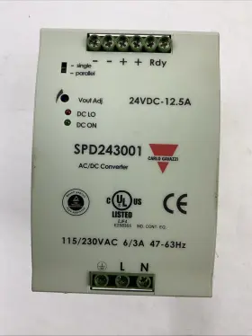 Spd243001 Carlo Gavazzi Output 24vdc 300w Input 115/230vac Power Supply