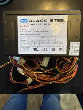Ep-43060 Case Gears Bks480 Black Steel 480 Power Supply Unit Oal 5-7/8 Inch
