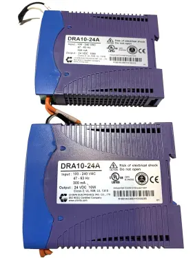 Dra10-24a Chinfa Lot Of 2 Din Mount Power Supply 100-240vac 24vdc 10w 14 Fre