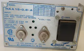 Haa15-0.8-a Condor Power Supply 15 Vdc 0.8a 12vdc 1.0a