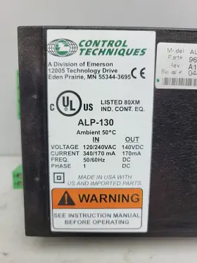 960507-03 Control Techniques Alp-130 Power Supply Rev A1 #2