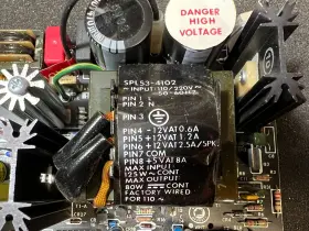Ac4-004mf-00 Cosel Power One Spl53-4102 80w Dc Supply 12v/1.2a 12v/2.5a 5v/8a -12v/0.6a #2