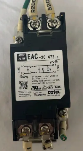 Eac-20-472-d Cosel Power Line Filter - Warranty And Free Shipping