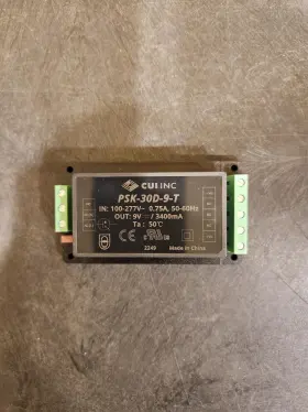 Psk-30d-9-t Cui Inc. - Ac/dc Power Supply 9 Vdc 3.4 A 30.6 W