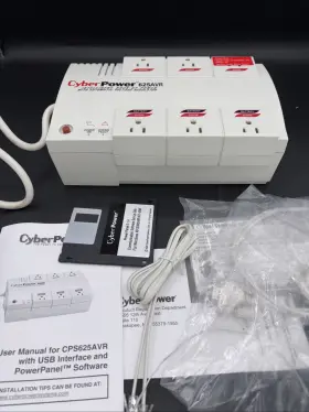 Cps625avr Cyberpower Line Interactive Powerpanel 6-outlet Ups 120v-ac 625avr