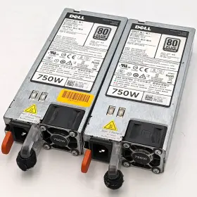 06w2pw Dell Switching Power Supply 80 Platinum 750w Lot Of 2