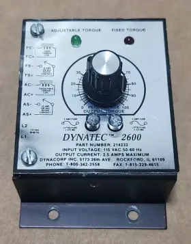 214232 Dynacorp Preowned Dynatec 2600 Dynamic Brake Controller Warranty #2
