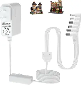 Dzdqdr 445042471457 4.5v Power Adapter For Lemax Christmas Lights And Halloween Lighting Accessorie