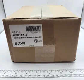 Hpb312-3 Eaton Corporation Open Power Distribution Block 310amp 3-pole 0521g