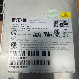 400-500v Eaton Psg120f Power Supply 3 Phase Input 24vdc 5a Output - Used #3