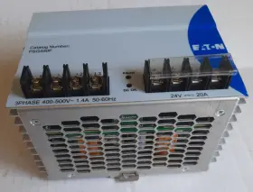 Psg480f-a1 Eaton Power Supply 480w 3-phase 400-500vac 1.4a In 24vdc 20a Out