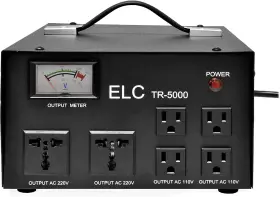 Tr-5000w Elc 5000 Watt Voltage Regulator With Transformer - Step Up/down 110v To 220v /