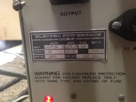 1245 Electro Powerpacs Corp. Pulsed Arc Xenon Light Power Supply Strobe #3