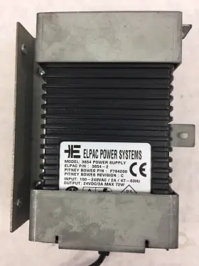 F784200 Elpac Pitney Bowes 3654-2 Power Systems Supply 24 Vdc 3 Amp #2