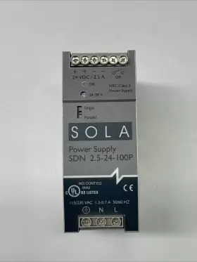 2.5-24-100p Emerson 10-24-100c Sola Sdn Power Supply Ouput 24vdc 2.5a Input 115/230vac